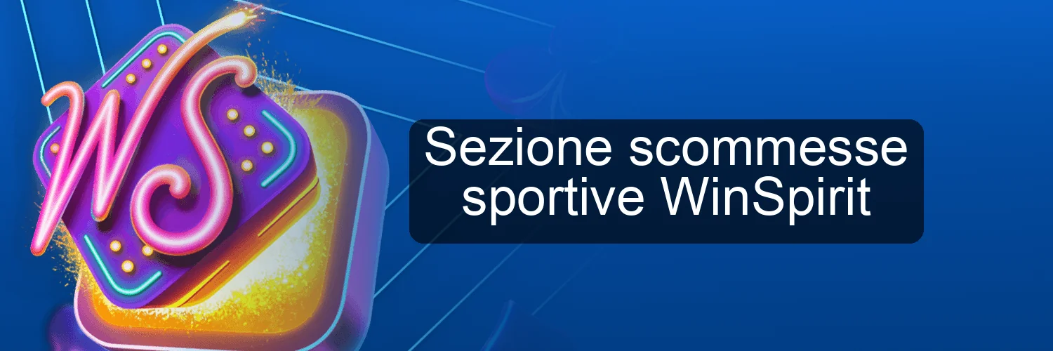 Sezione scommesse sportive WinSpirit